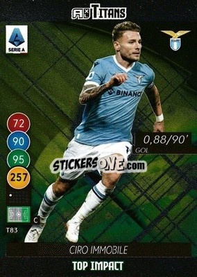 Sticker Ciro Immobile - Calciatori 2021-2022. Adrenalyn XL TITANS n. T83 - Panini