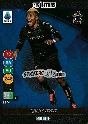 Sticker David Okereke - Calciatori 2021-2022. Adrenalyn XL TITANS n. T174 - Panini