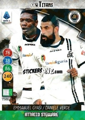 Sticker Emmanuel Gyasi / Daniele Verde - Calciatori 2021-2022. Adrenalyn XL TITANS - Panini
