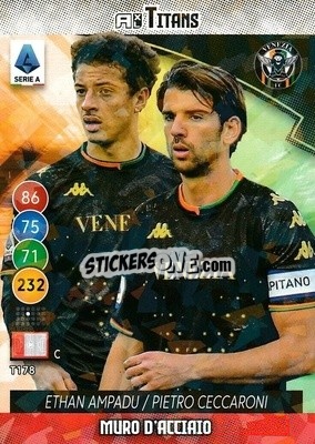 Sticker Etahn Ampadu / Pietro Ceccerini - Calciatori 2021-2022. Adrenalyn XL TITANS - Panini