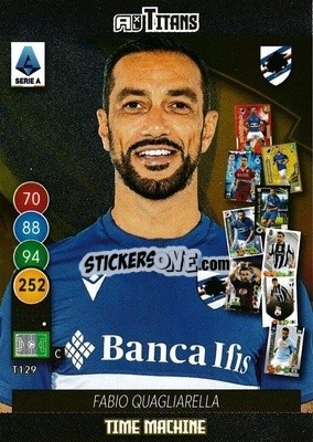 Sticker Fabio Quagliarella - Calciatori 2021-2022. Adrenalyn XL TITANS n. T129 - Panini