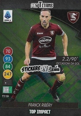 Sticker Franck Ribery - Calciatori 2021-2022. Adrenalyn XL TITANS n. T119 - Panini