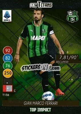 Sticker Gian Marco Ferrari - Calciatori 2021-2022. Adrenalyn XL TITANS - Panini