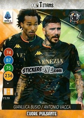 Sticker Gianluca Busio / Antonio Vacca - Calciatori 2021-2022. Adrenalyn XL TITANS - Panini