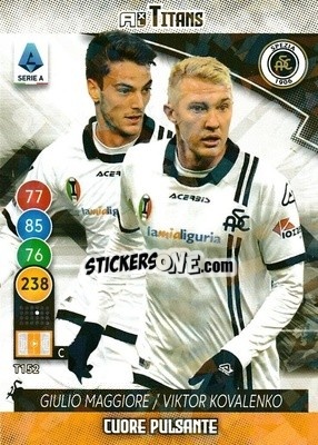 Sticker Giulio Maggiore / Viktor Kovalenko - Calciatori 2021-2022. Adrenalyn XL TITANS - Panini