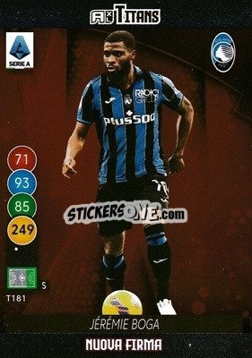 Cromo Jeremie Boga - Calciatori 2021-2022. Adrenalyn XL TITANS - Panini