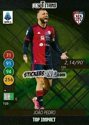 Sticker Joao Pedro - Calciatori 2021-2022. Adrenalyn XL TITANS - Panini