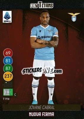 Figurina Jovane Cabral - Calciatori 2021-2022. Adrenalyn XL TITANS - Panini