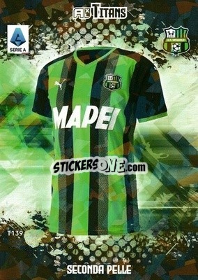 Figurina Maglia Sassuolo - Calciatori 2021-2022. Adrenalyn XL TITANS - Panini