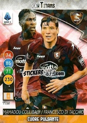 Sticker Mamadou Coulibaly / Francesco di Tacchio - Calciatori 2021-2022. Adrenalyn XL TITANS - Panini