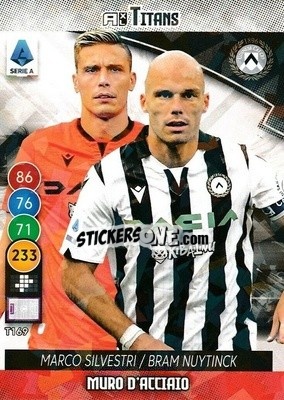 Cromo Marco Silverstri / Bram Nuytinck - Calciatori 2021-2022. Adrenalyn XL TITANS - Panini