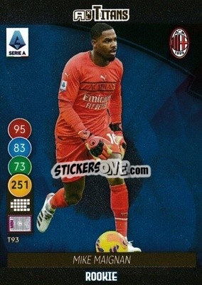 Sticker Mike Maignan - Calciatori 2021-2022. Adrenalyn XL TITANS n. T93 - Panini