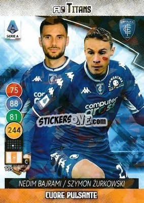 Sticker Nedim Bajrami / Szymon Zurkowsi - Calciatori 2021-2022. Adrenalyn XL TITANS - Panini