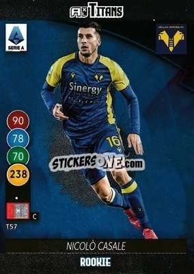 Cromo Nicolo Casale - Calciatori 2021-2022. Adrenalyn XL TITANS - Panini