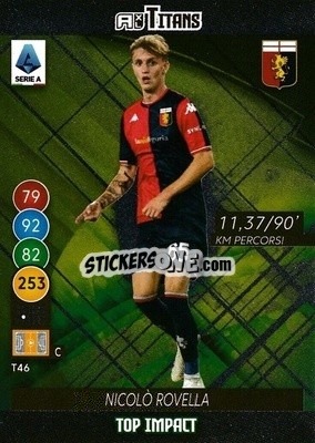 Cromo Nicolo Rovella - Calciatori 2021-2022. Adrenalyn XL TITANS - Panini