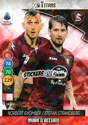 Cromo Norbert Gyomber / Stefan Strandberg - Calciatori 2021-2022. Adrenalyn XL TITANS - Panini