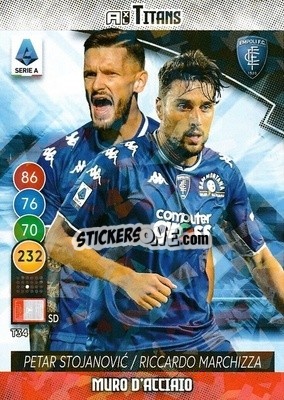 Figurina Petar Stojanovic / Riccardo Marchizza - Calciatori 2021-2022. Adrenalyn XL TITANS - Panini