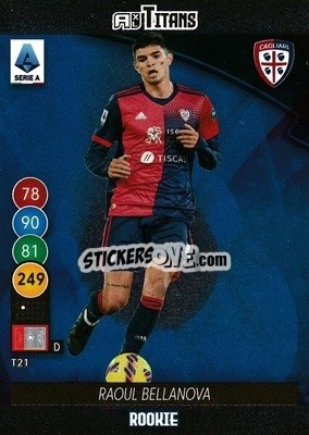 Figurina Raoul Bellanova - Calciatori 2021-2022. Adrenalyn XL TITANS - Panini