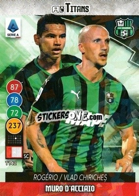 Cromo Rogerio / Vlad Chiriches - Calciatori 2021-2022. Adrenalyn XL TITANS - Panini