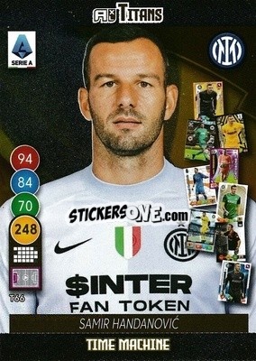 Sticker Samir Handanovic - Calciatori 2021-2022. Adrenalyn XL TITANS n. T66 - Panini