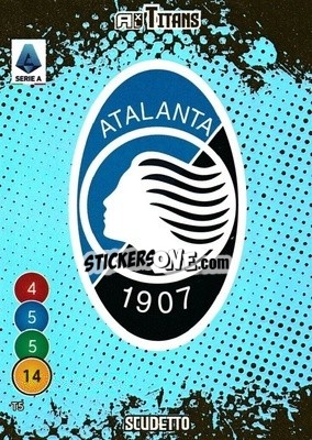 Sticker Scudetto Atalanta - Calciatori 2021-2022. Adrenalyn XL TITANS - Panini