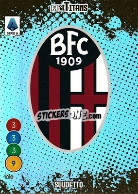 Figurina Scudetto Bologna - Calciatori 2021-2022. Adrenalyn XL TITANS - Panini