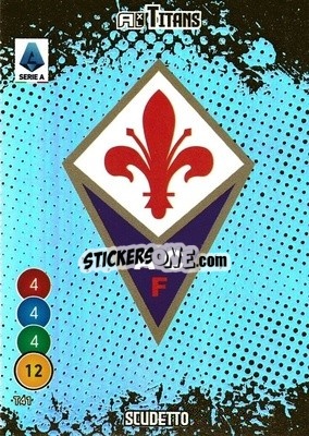 Figurina Scudetto Fiorentina - Calciatori 2021-2022. Adrenalyn XL TITANS - Panini