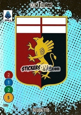 Sticker Scudetto Genoa - Calciatori 2021-2022. Adrenalyn XL TITANS - Panini
