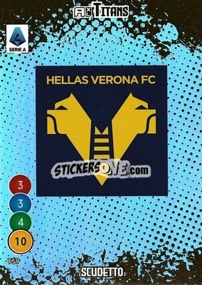 Cromo Scudetto Hellas Verona - Calciatori 2021-2022. Adrenalyn XL TITANS - Panini
