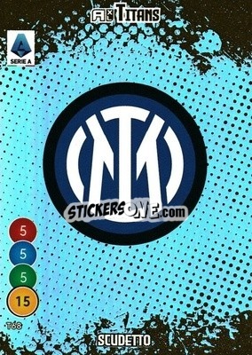 Figurina Scudetto Inter - Calciatori 2021-2022. Adrenalyn XL TITANS - Panini