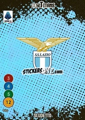 Sticker Scudetto Lazio - Calciatori 2021-2022. Adrenalyn XL TITANS n. T86 - Panini