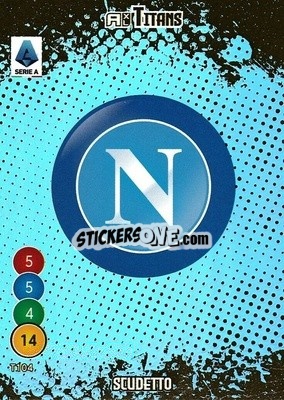 Cromo Scudetto Napoli - Calciatori 2021-2022. Adrenalyn XL TITANS - Panini