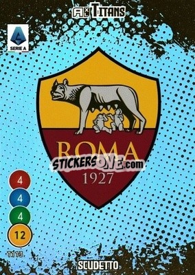 Sticker Scudetto Roma - Calciatori 2021-2022. Adrenalyn XL TITANS - Panini