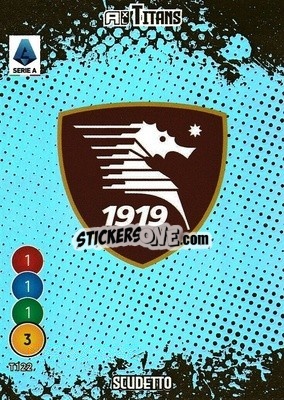 Figurina Scudetto Salernitana - Calciatori 2021-2022. Adrenalyn XL TITANS - Panini