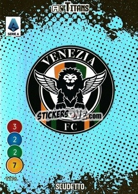 Figurina Scudetto Venezia - Calciatori 2021-2022. Adrenalyn XL TITANS - Panini