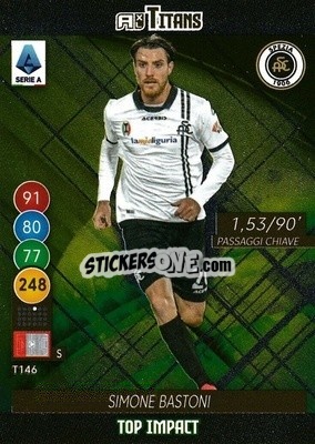 Sticker Simone Bastoni - Calciatori 2021-2022. Adrenalyn XL TITANS n. T146 - Panini