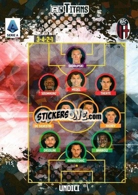 Sticker Squadra - Calciatori 2021-2022. Adrenalyn XL TITANS - Panini