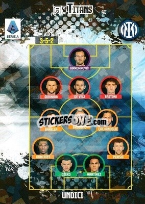 Figurina Squadra - Calciatori 2021-2022. Adrenalyn XL TITANS - Panini