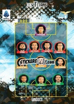 Sticker Squadra Lazio - Calciatori 2021-2022. Adrenalyn XL TITANS n. T87 - Panini