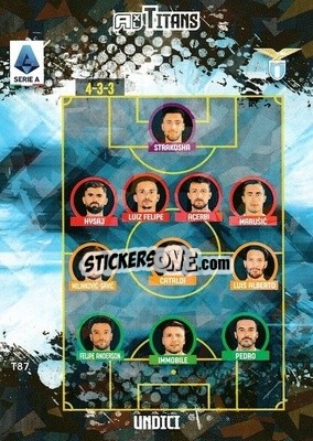 Cromo Squadra Lazio - Calciatori 2021-2022. Adrenalyn XL TITANS - Panini