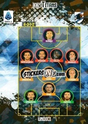 Sticker Squadra Sampdoria - Calciatori 2021-2022. Adrenalyn XL TITANS - Panini
