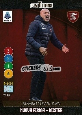 Sticker Stefano Colantuono - Calciatori 2021-2022. Adrenalyn XL TITANS - Panini