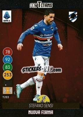 Cromo Stefano Sensi - Calciatori 2021-2022. Adrenalyn XL TITANS - Panini