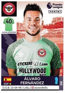 Cromo Álvaro Fernández - Premier League Inglese 2021-2022 - Panini