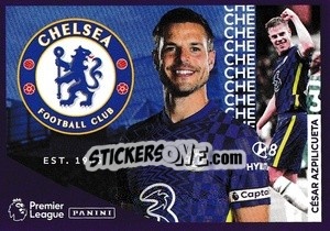 Sticker Chelsea - César Azpilicueta - Premier League Inglese 2021-2022 - Panini