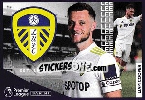 Figurina Leeds United - Liam Cooper - Premier League Inglese 2021-2022 - Panini