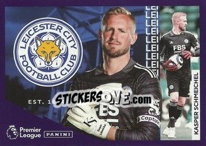 Figurina Leicester City - Kasper Schmeichel - Premier League Inglese 2021-2022 - Panini