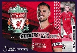 Sticker Liverpool - Jordan Henderson - Premier League Inglese 2021-2022 n. 13 - Panini