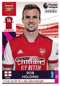 Cromo Rob Holding - Premier League Inglese 2021-2022 - Panini