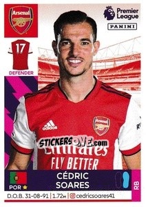 Sticker Cédric Soares - Premier League Inglese 2021-2022 n. 30 - Panini